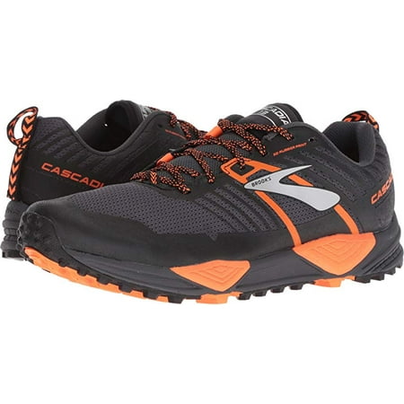 Brooks - Brooks Men's Cascadia 13 Running Shoe, Grey/Black/Orange, 13 D ...