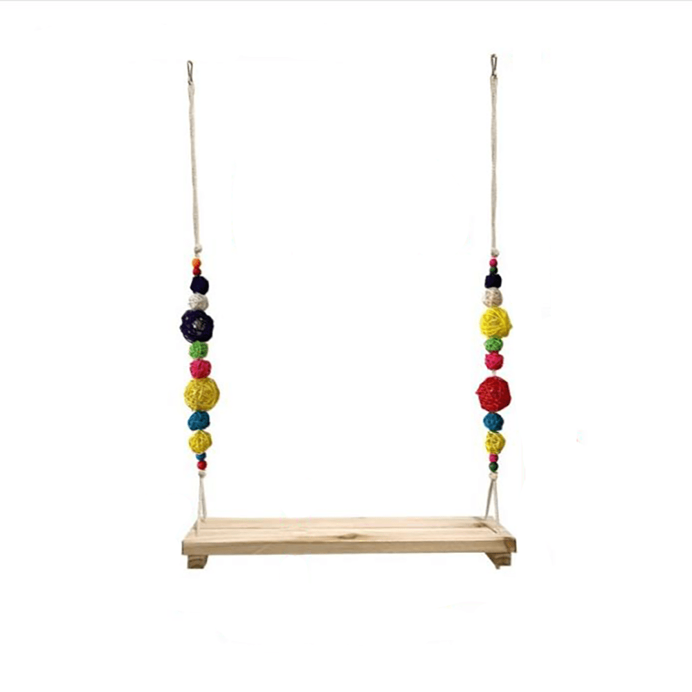 Large Chicken Swing Hanging Parakeet Parrot Perches Stand Chew Toy for