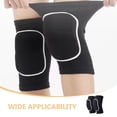 thumbnail image 3 of PBPBOX 1Pair Volleyball Knee Pads Black Thick Foam Shock Absorption Breathable Sports Protection, 3 of 7