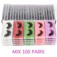 thumbnail image 1 of Wholesale Mink Eyelashes 30/40/50/100pcs 3d Mink Lashes Natural Individual false Lashes In Bulk, 1 of 14