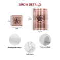 thumbnail image 7 of Farmhouse Kitchen Dish Towels for Drying Dishes Set of 3, Vintage Star Retro Rustic Checked Grid Lodge Waffle Weave Microfiber Hand Tea Bathroom Towels Quick Dry & Absorbent Towel 12x12, 7 of 7