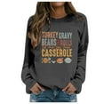 thumbnail image 2 of Crewneck Sweatshirts Women Letter Turkey Gravy Beans And Rolls Printed Cute Thanksgiving Sweaters Casual Style Loose Fit Fall Pullover Long Sleeve Tops 2025 Winter Outfits, 2 of 4