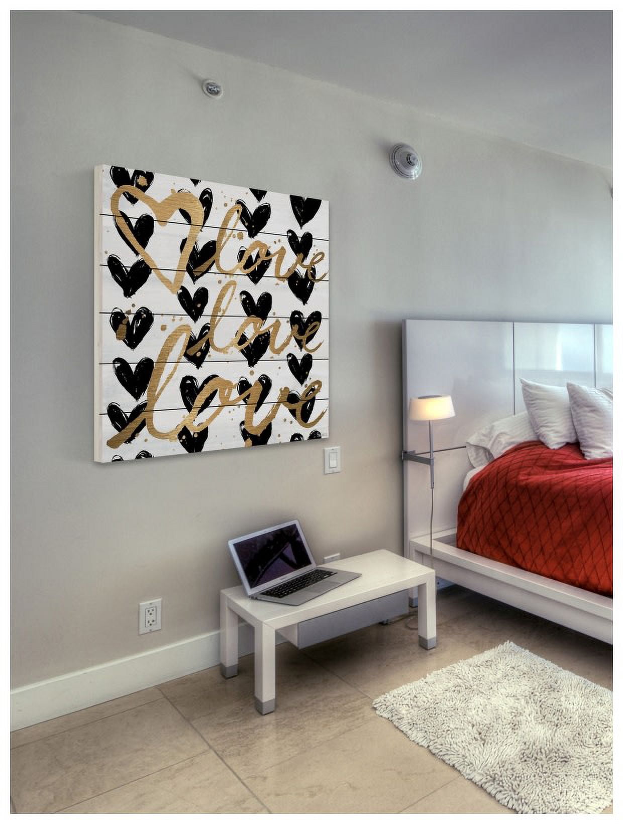 Marmont Hill "Three Times as Much" Painting Print on White Wood