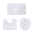 thumbnail image 1 of Bathroom Rug Mat Set, 3-Piece Solid Color Soft Absorbent Shower Floor Mat with U-Shaped Contour and Toilet Seat Cover, Machine Washable Non-Slip Bath Rug, 1 of 6
