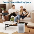 thumbnail image 4 of HEPA Air Purifiers for Home Large Room Cover 2400 Ft2,HEPA Air Cleaner with PM 2.5 Display Air Quality Sensors,White, 4 of 9