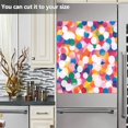 thumbnail image 3 of Yayeee Magnetic Dishwasher Cover for The Front Decoration Home Kitchen Machine Sticker Protector, White Colorful Circles, 3 of 6