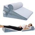 thumbnail image 1 of Almohada en forma de cuña SJEUQOP, almohada en cuña para dormir de 4,5, 7,5 y 12 pulgadas, 1 of 7