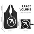 thumbnail image 4 of Bolsas de supermercado Aphex Twin, duraderas, grandes, reutilizables, reciclables, plegables, resistentes, ecológicas, lavables, con bolsa adjunta, 4 of 4