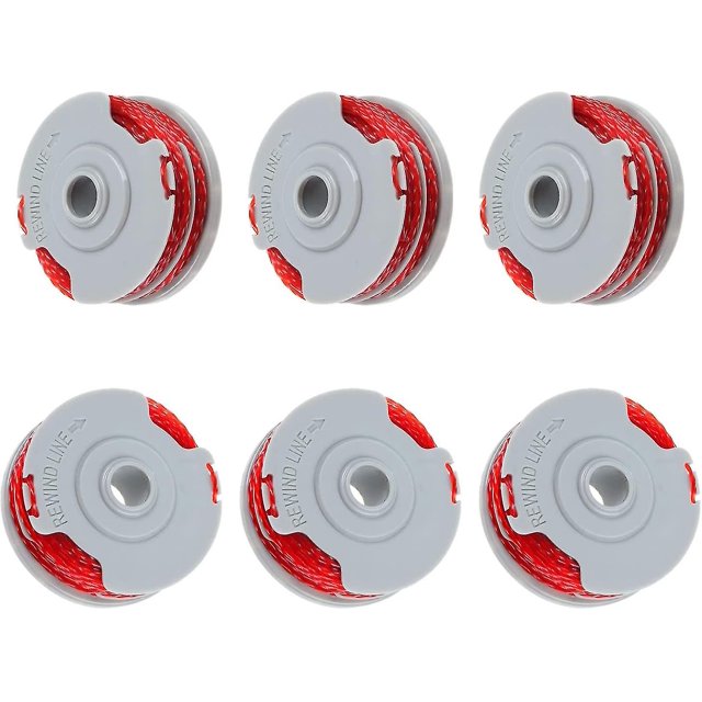 Fly021 Paquete de 6 carretes de doble línea de 0,2" y 15 pies F016800385 compatibles con Contour 500 Xt, Trim 500 Xt, Mini Trim St/xt/plus Xt, Mini Trim Contour Xt, Mini T
