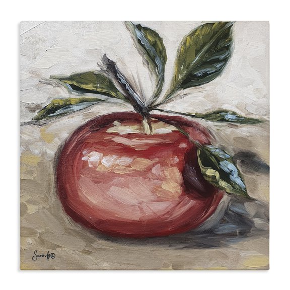 Stupell Industries French Country Traditional Apple Canvas Art, 17 x 17, by Sara G. Designs