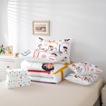 thumbnail image 4 of Gymnastics Comforter Cover Girls Sports Gymnast Bedding Set,Gymnastics Lovers 7 Pieces Bed In A Bag Colorful Gradient Geometric Queen Sheet Set With Comforter for Kids Boys Bedroom Decor, 4 of 5