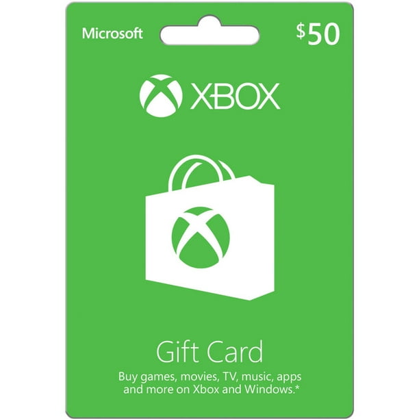 Microsoft Xbox Gift Card 50 Walmart Com Walmart Com