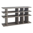 thumbnail image 1 of Coaster Farmhouse Wood Geometric Bookcase with 3-tier in Gray, 1 of 3