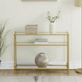 thumbnail image 2 of Convenience Concepts Contemporary Gold Metal Royal Crest Console Table, 2 of 6