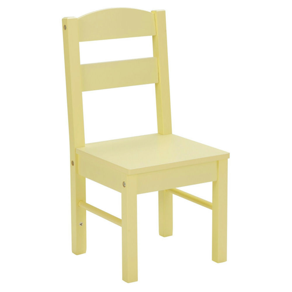 Barara King Toddler Table Chairs Set,Kids Play Table Set,5 pcs Kids Pine Wood Multicolor Table Chair Set