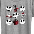 thumbnail image 3 of The Nightmare Before Christmas - Jack Christmas Grid - Women's Short Sleeve Graphic T-Shirt, 3 of 5