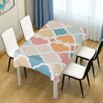 thumbnail image 4 of Yayeee Tablecloths 54" x 54" Rectangle Wrinkle Resistant Party Table Cover, Pink Abstract Pattern, 4 of 8