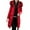 Red, variant on Viikei Women Coats Clearance Down Jackets for Women Cotton Coats Womens Casual Hooded Faux Plush Brim of a Hat Solid Thicker Winter Long Slim Down Jacket Coat