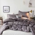 thumbnail image 6 of 3-Piece Bedding Set - Gray, Green, Blue Polyester Fiber Queen Size (150x200cm) - Includes 1 Bedclothes & 2 Pillowcases - Machine Washable Home Textile Gift Set, 6 of 8