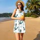 thumbnail image 3 of Easygdp Anchors And Shells para Vestido Transpirable de Mujer, Vestido Suelto de Manga Corta con Pliegues y Bolsillos para el Verano, 3 of 7
