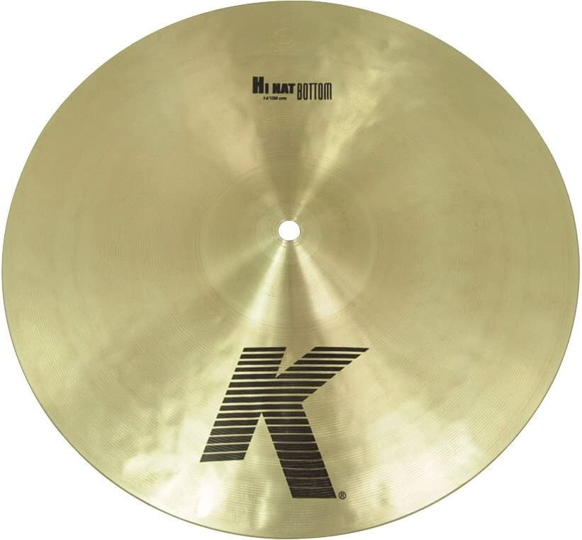 Zildjian K0825 14" K Hi Hat - Bottom Drum Set Cymbal