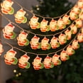 thumbnail image 3 of 2025 New 10FT 40LEDs Christmas Lights Battery Operated with Timer, Outdoor Waterproof String Lights with Santa Snowman Tree Shapes, Indoor Window Decorations for Xmas Party Garden Porch, 3 of 10