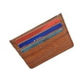 thumbnail image 6 of Waterproof Genuine Eel Skin Soft Leather Slim Thin Credit Card Holder Wallet (Brown), 6 of 6