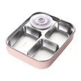 thumbnail image 4 of Caja Bento portátil Contenedor de almuerzo Contenedores de almacenamiento de alimentos partidos Contenedor de sushi Caja de refrigerios para viajes Rosado BLESIY Contenedor de almuerzo, 4 of 8