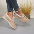 thumbnail image 6 of Wowcloth Women's Fashion Casual Loafers – Comfortable Fleece-Lined Round Toe Slip-On with Low-Cut Design for Autumn Winter Everyday Footwear, 6 of 9