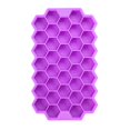 thumbnail image 1 of Kitchen Ice Mould Silicone DIY Pudding Jelly Cube Tray 37 Grids Honeycomb Ice Maker Container  Purple, 1 of 9