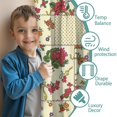 thumbnail image 3 of Blackout Kids Curtains,Pioneer Flower Floral Print Pattern Childrens Insulated Curtains Set Of 2,Bedroom Essentials,Toddler Room Decor 42"x54", 3 of 5
