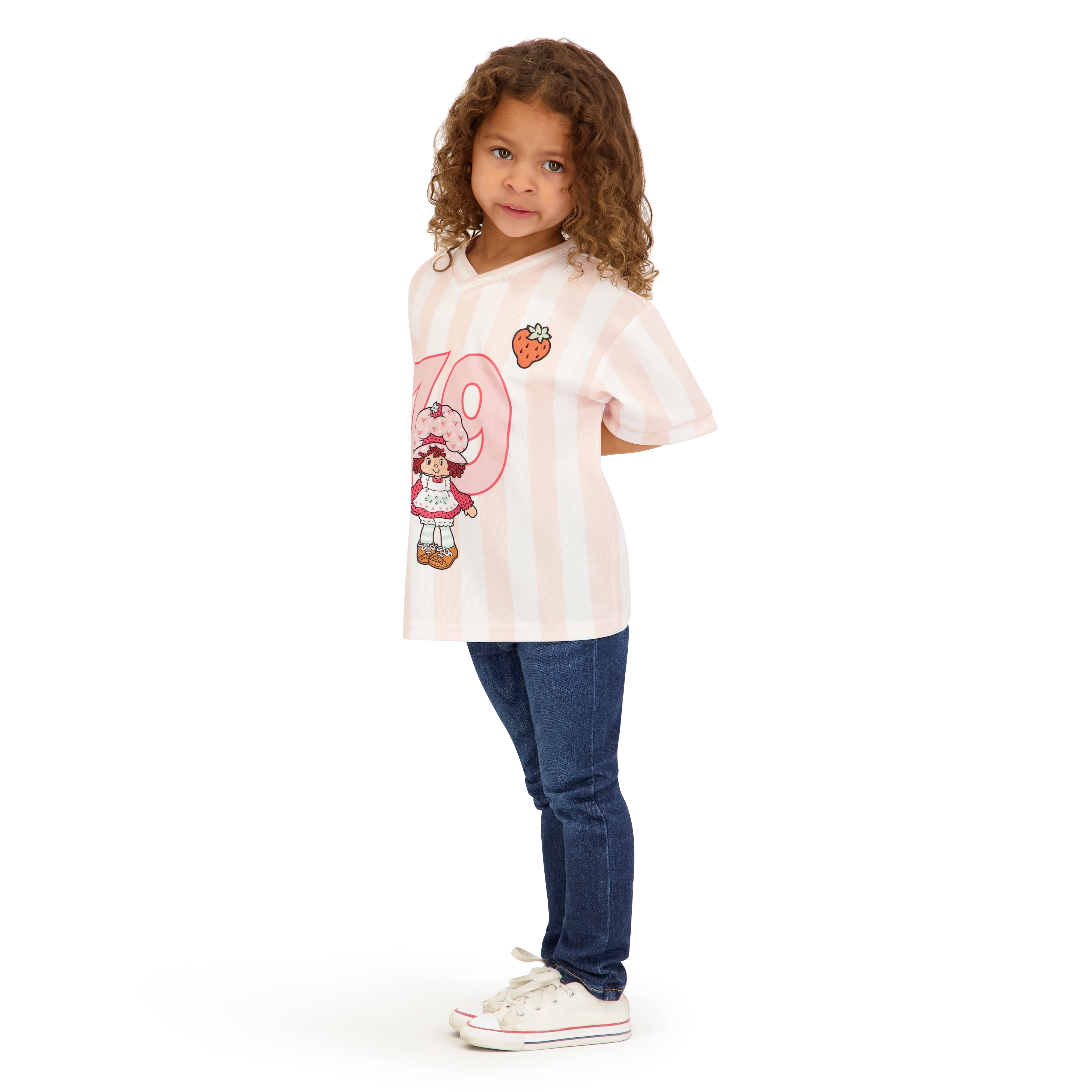 Strawberry Shortcake Toddler Girl Short Sleeve Jersey, Sizes 12 Months-5T