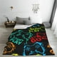 thumbnail image 5 of Fotbe Play Game Start Manta de Franela Acolchonada con Estampado, Súper Suave y Esponjosa, Extra Grande para Sofá, Cama, Uso Todo el Año-50"x40", 5 of 7