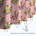 thumbnail image 6 of Pink Flower Fairy Pattern Shower Curtain 72"x84" ,Bathroom Decorative Shower Curtains Set with 12 Hooks,Modern Waterproof Washable Shower Curtain, 6 of 6