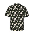 thumbnail image 3 of Daiia Daisy Hawaiian Shirt for Men Gentle Cotton Regular Short Sleeve Casual-Medium, 3 of 9