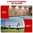 thumbnail image 3 of Patiassy Volleyball Training Net Station, Volleyball Rebounder Trainer for Serving, Passing, Spiking and Ball Control Drills, Portable Indoor Outdoor Practice Equipment, 3 of 8