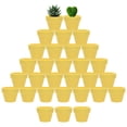 thumbnail image 1 of Uxcell 30-Pack Mini Macetas de Terracota, 2" Macetas de Cerámica Pequeñas Transpirables con Agujeros de Drenaje [Amarillo], 1 of 7