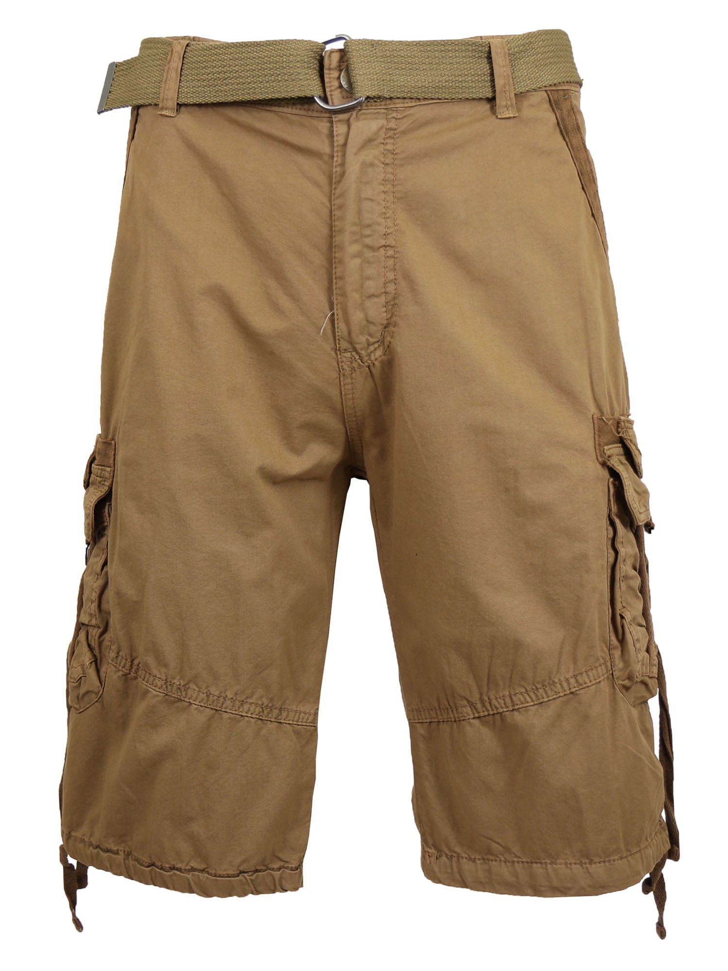 Men's Distressed Vintage Belted Cargo Utility Shorts (Size 3048