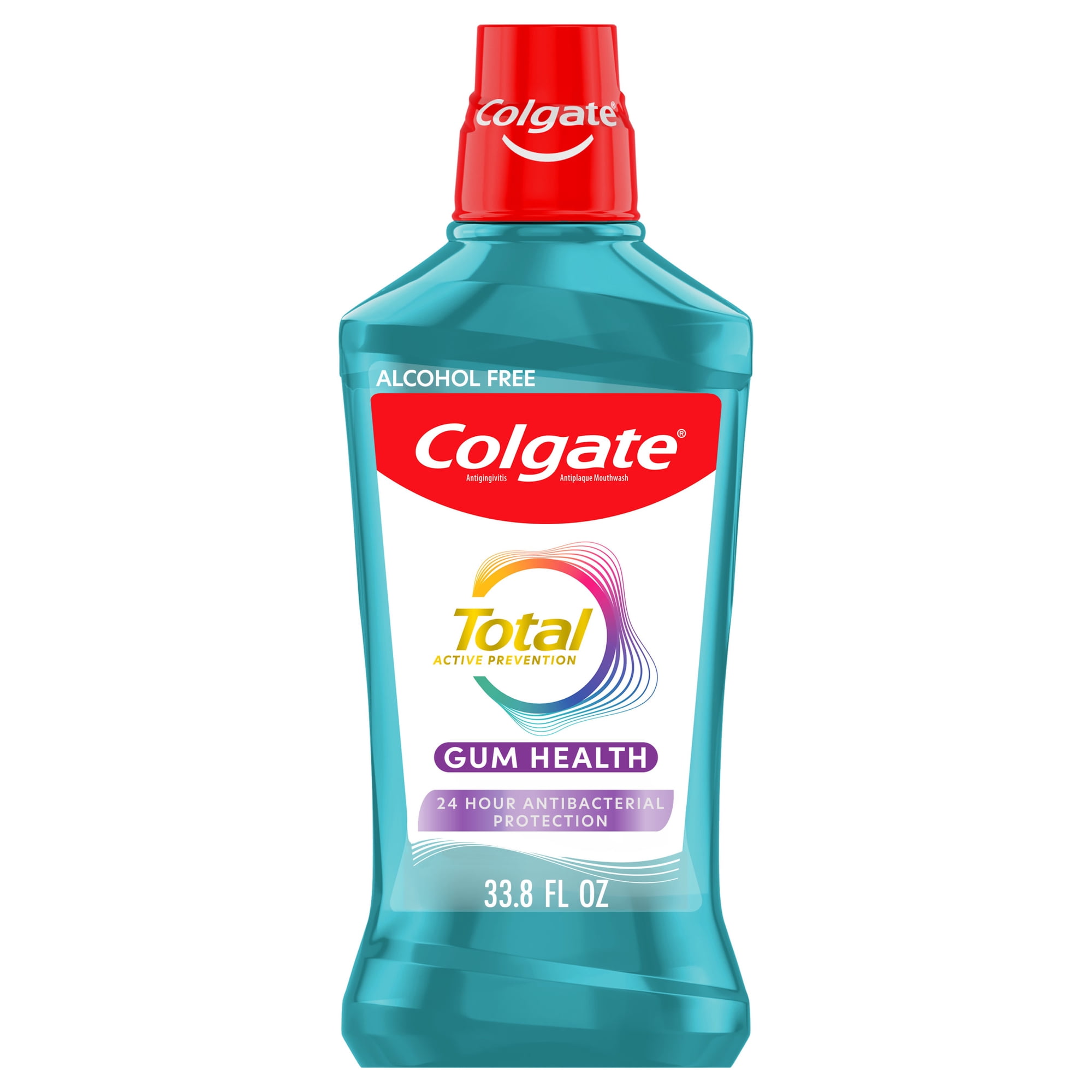 Colgate Total Gum Health Antigingivitis Mouthwash, Alcohol Free, Clean Mint, 1L