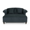 thumbnail image 2 of Noble House Ackland Indoor Fabric Tufted Chaise Lounge, Charcoal, 2 of 10