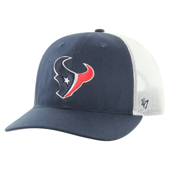 Men's '47 Navy/White Houston Texans Team Unstructured Trucker Adjustable Hat