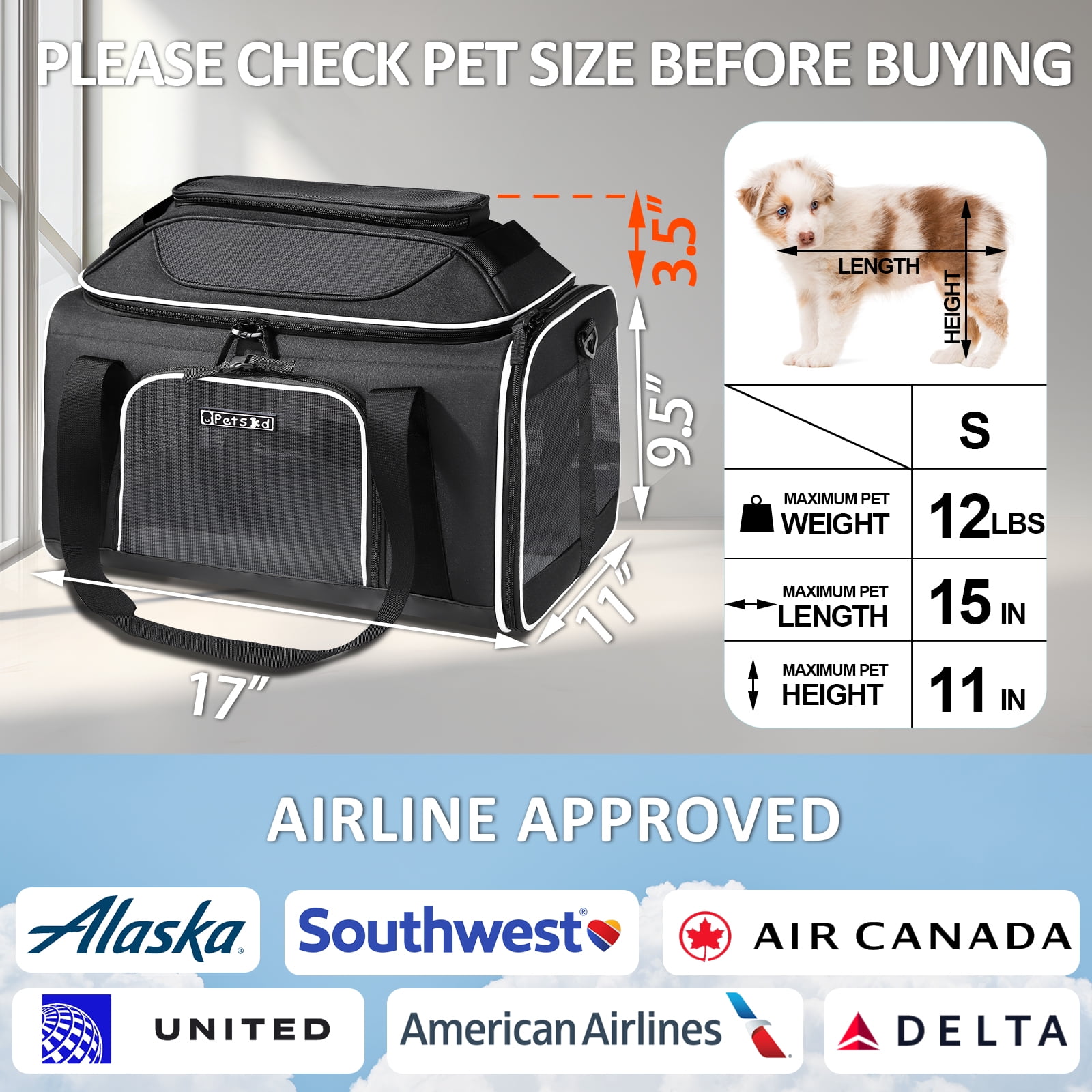 Air canada on sale pet carrier