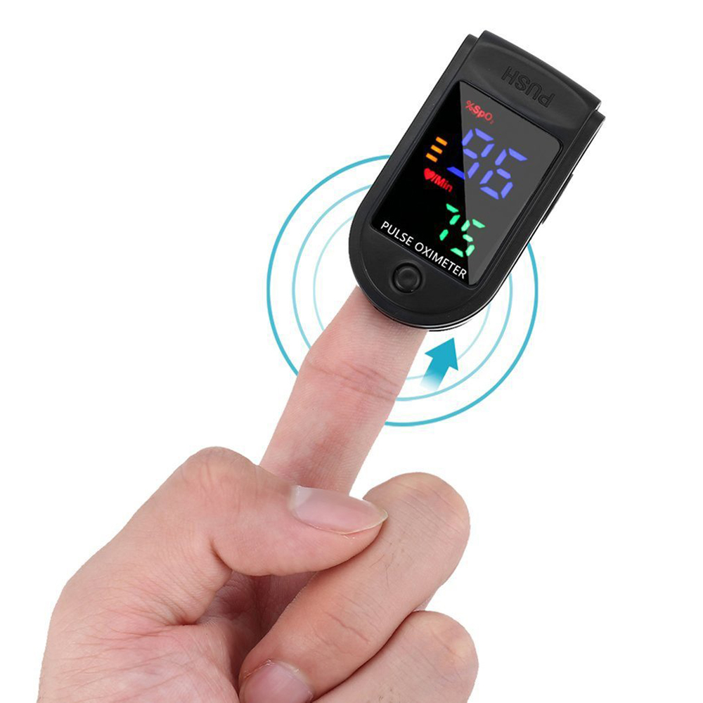 Fingertip Pulse Oximeter, Blood Oxygen Saturation Monitor, Silicon