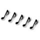 thumbnail image 1 of Música Nota Clips Plástico Musical Nota Clips Marcador Papelería para Música Papel Libro Accesorios Corchea Clip Negro Paquete de 5, 1 of 6