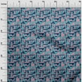thumbnail image 2 of oneOone Cotton Poplin Fabric Square & Triangle Geometric Print Sewing Fabric BTY 42 Inch Wide, 2 of 4