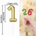 thumbnail image 4 of 23Rd Birthday Round Number Black Candle Happy Birthday Cake Candle Decoration, 4 of 5