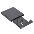 thumbnail image 3 of USB External CD DVD Drive, USB 2.0 Slim Protectable External Drive DVD-ROM Burner Player for Laptops PC Desktop Computer,1set * USB 2.0 optical drive recorders,Black, 3 of 8