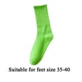 A Pair of Socks Yellow Cotton Womens Socks Solid Color Socks Colorful