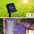 thumbnail image 5 of Guirnalda de luces solares para exteriores, paquete de 2, 13 m/42 pies, 100 LED, 8 modos, impermeables, para patio, jardín, valla, césped y árboles., 5 of 5