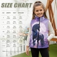 thumbnail image 6 of chaqlin Black Horse Vest for Girls 7-8 Trendy Stand-Up Collar Zip Up Vests Coat Winter Warm Sleeveless Outerwear Casual Vest Jacket with Pockets, 6 of 6